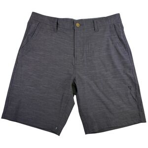 Vissla Mens 32 Charcoal Gray Hybrid Shorts Upcycled Stretch M201GFIN Surf Board